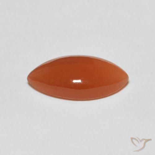 Piedra de Luna Naranja medio natural de 2.80 ct, Marquesa, Translúcido