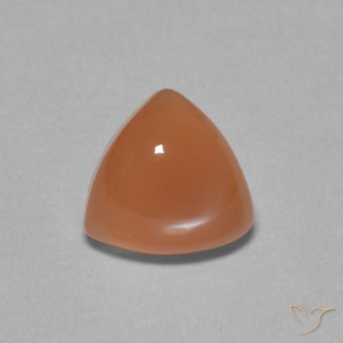 1.61ct Natural Naranja oscuro Piedra de Luna, Trillón, Translúcido
