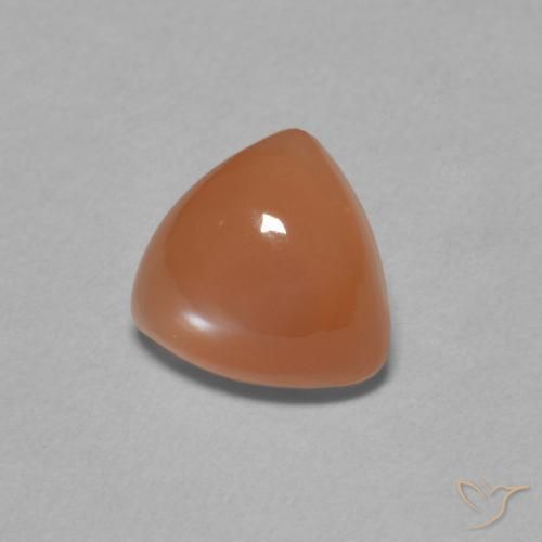 Piedra de Luna Naranja oscuro natural de 1.61 ct, Trillón, Translúcido