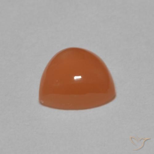 Piedra de Luna Naranja oscuro natural de 1.61 ct, Trillón, Translúcido