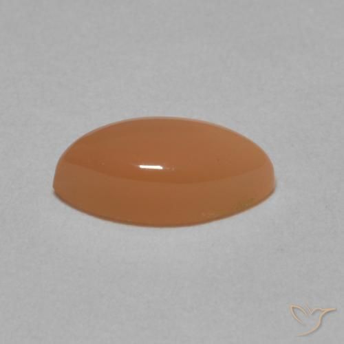 Piedra de Luna Naranja claro natural de 1.32 ct, Marquesa, Translúcido