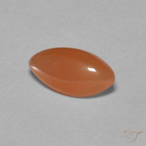 Piedra de Luna Naranja oscuro natural de 0.85 ct, Marquesa, Translúcido