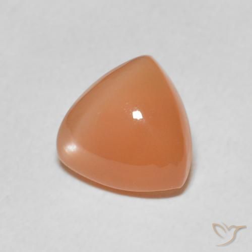 Piedra de Luna Naranja cantaloupe natural de 1.63 ct, Trillón, Translúcido