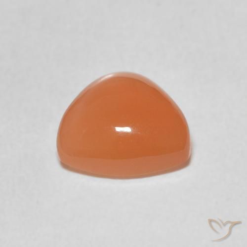 Piedra de Luna Naranja cantaloupe natural de 1.63 ct, Trillón, Translúcido