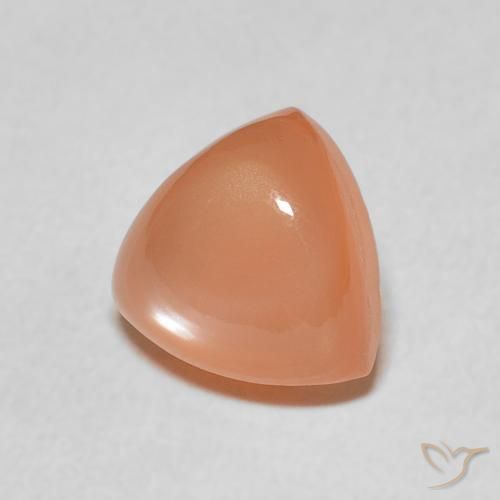 Piedra de Luna Naranja medio natural de 1.98 ct, Trillón, Translúcido