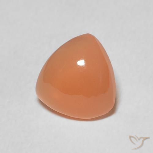 Piedra de Luna Naranja durazno natural de 1.41 ct, Trillón, Translúcido