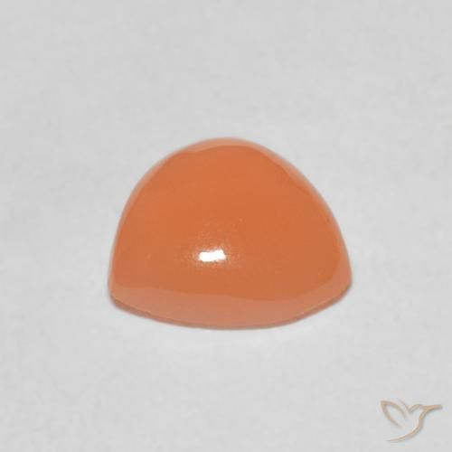 Piedra de Luna Naranja durazno natural de 1.41 ct, Trillón, Translúcido