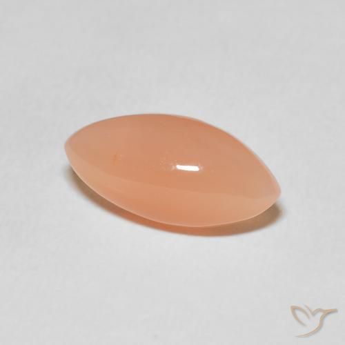 Piedra de Luna Naranja medio natural de 2.93 ct, Marquesa, Translúcido