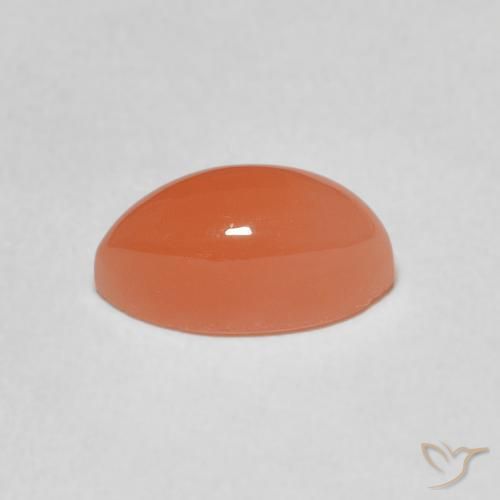 Piedra de Luna Naranja medio natural de 1.82 ct, Marquesa, Translúcido