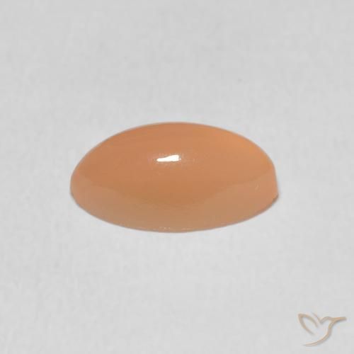 Piedra de Luna Naranja cantaloupe natural de 1.38 ct, Marquesa, Translúcido