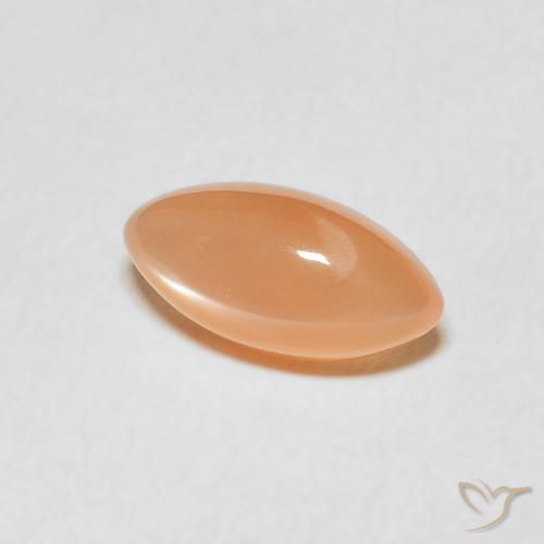 Piedra de Luna Naranja cantaloupe natural de 1.25 ct, Marquesa, Translúcido