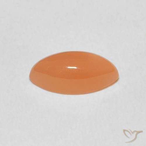 Piedra de Luna Naranja cantaloupe natural de 1.25 ct, Marquesa, Translúcido