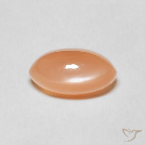 1.68ct Natural Naranja cantaloupe Piedra de Luna, Marquesa, Translúcido