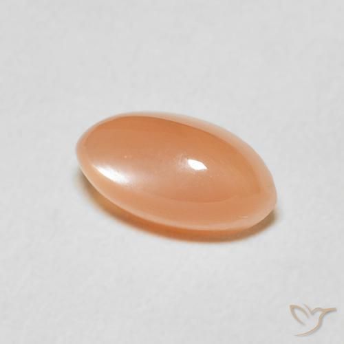 Piedra de Luna Naranja cantaloupe natural de 1.68 ct, Marquesa, Translúcido