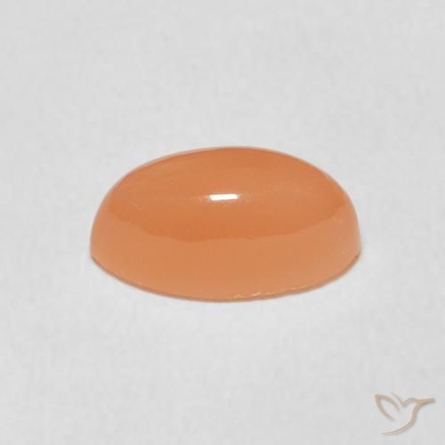 Piedra de Luna Naranja cantaloupe natural de 1.68 ct, Marquesa, Translúcido