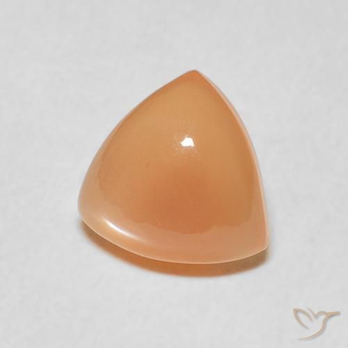 Piedra de Luna Naranja cantaloupe natural de 1.68 ct, Trillón, Translúcido