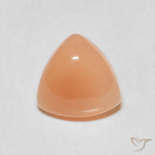 1.53ct Natural Medium Light-Orange Piedra de Luna, Trillón, Translúcido