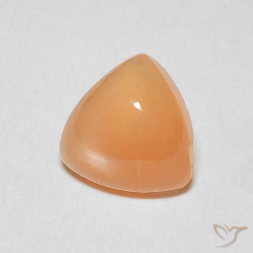 Piedra de Luna Naranja medio natural de 1.67 ct, Trillón, Translúcido