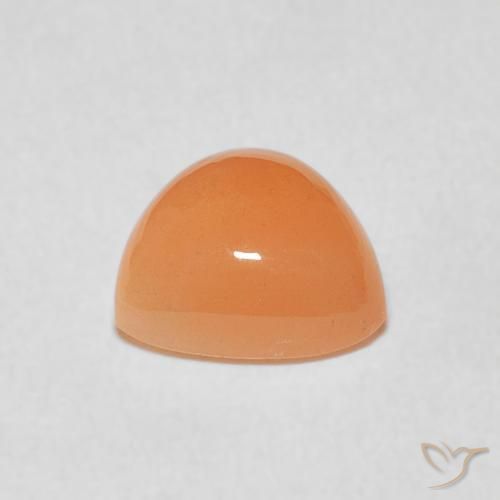 Piedra de Luna Naranja medio natural de 1.67 ct, Trillón, Translúcido