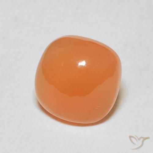 Piedra de Luna Naranja durazno natural de 2.06 ct, Forma Cojín, Translúcido