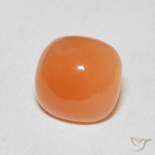 Piedra de Luna Naranja durazno natural de 1.91 ct, Forma Cojín, Translúcido