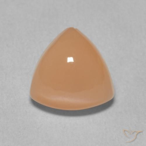 1.97ct Natural Naranja durazno Piedra de Luna, Trillón, Translúcido