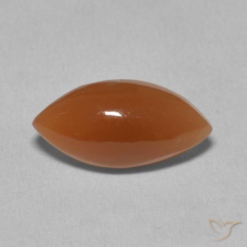 2.87ct Natural Naranja rojizo oscuro Piedra de Luna, Marquesa, Translúcido