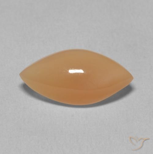 2.59ct Natural Medium Light-Orange Piedra de Luna, Marquesa, Translúcido