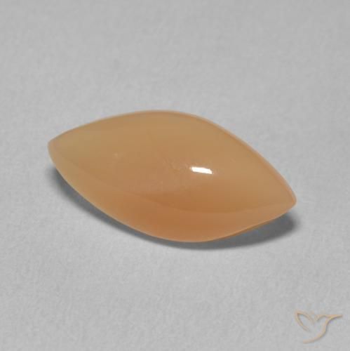 Piedra de Luna Medium Light-Orange natural de 2.59 ct, Marquesa, Translúcido