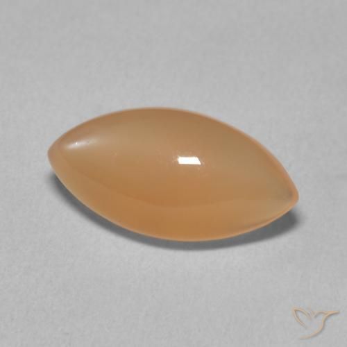 Piedra de Luna Medium Light-Orange natural de 2.87 ct, Marquesa, Translúcido