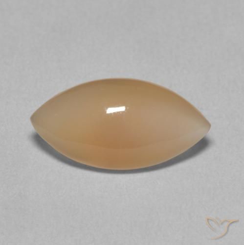 2.34ct Natural Naranja claro Piedra de Luna, Marquesa, Translúcido