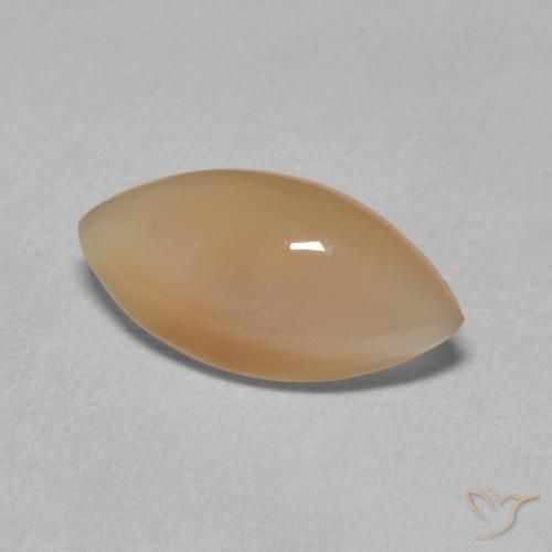 Piedra de Luna Naranja claro natural de 2.34 ct, Marquesa, Translúcido
