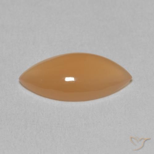 Piedra de Luna Naranja claro natural de 2.34 ct, Marquesa, Translúcido