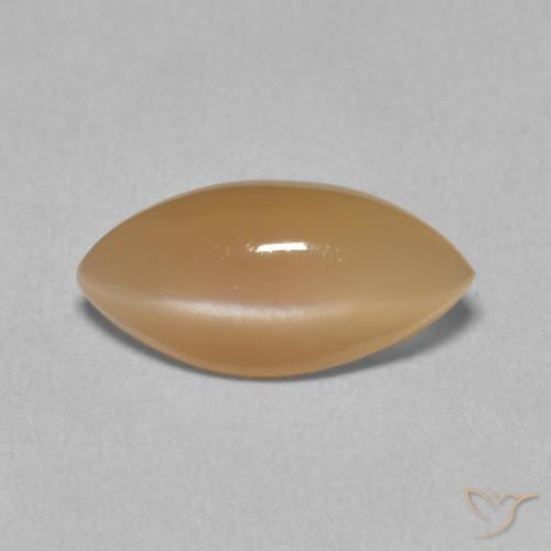 2.77ct Natural Naranja cantaloupe Piedra de Luna, Marquesa, Translúcido
