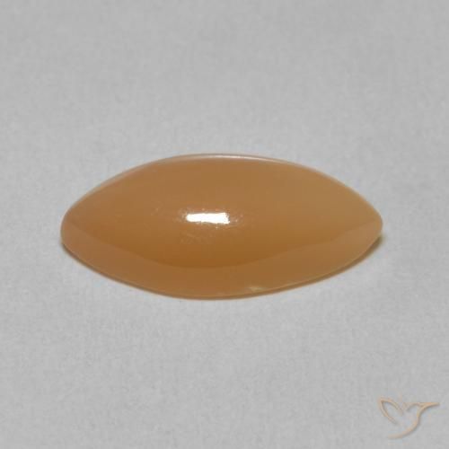 Piedra de Luna Naranja cantaloupe natural de 2.77 ct, Marquesa, Translúcido