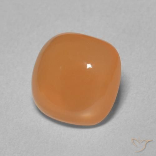 Piedra de Luna Naranja medio natural de 1.94 ct, Forma Cojín, Translúcido