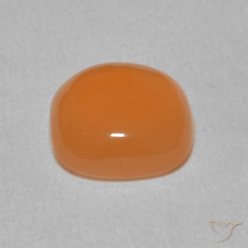 Piedra de Luna Naranja medio natural de 1.94 ct, Forma Cojín, Translúcido