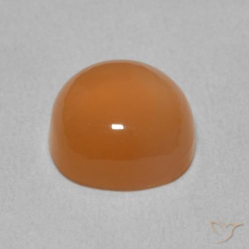 Piedra de Luna Naranja rojizo natural de 2.35 ct, Forma Cojín, Translúcido