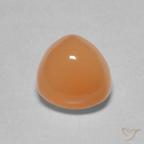 2.19ct Natural Naranja medio Piedra de Luna, Trillón, Translúcido