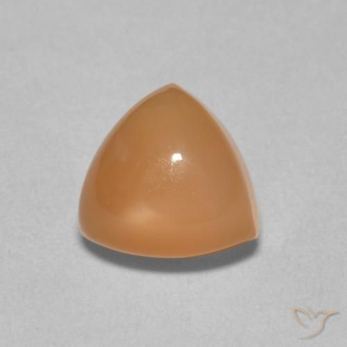 2.13ct Natural Naranja cantaloupe Piedra de Luna, Trillón, Translúcido