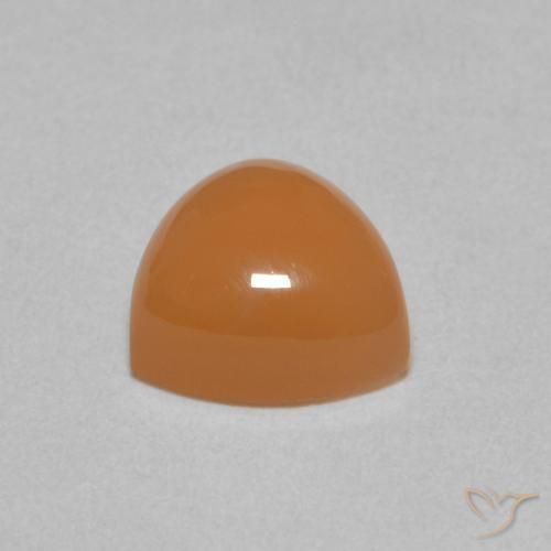 Piedra de Luna Naranja cantaloupe natural de 2.13 ct, Trillón, Translúcido