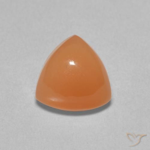 2.01ct Natural Naranja rojizo claro Piedra de Luna, Trillón, Translúcido