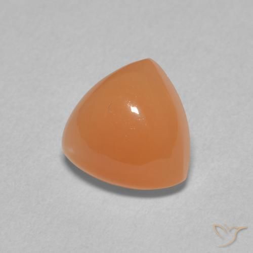 Piedra de Luna Naranja rojizo claro natural de 2.01 ct, Trillón, Translúcido