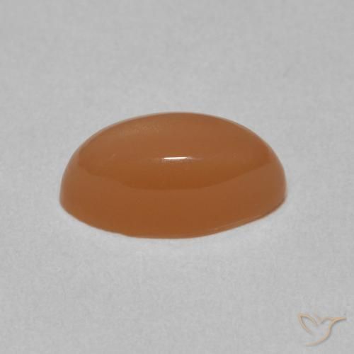 Piedra de Luna Naranja claro natural de 1.72 ct, Marquesa, Translúcido