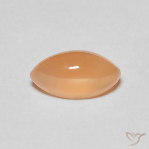 1.75ct Natural Medium Light-Orange Piedra de Luna, Marquesa, Translúcido