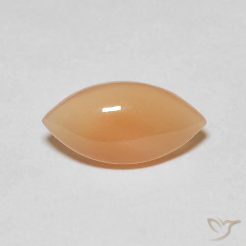 2.52ct Natural Naranja cantaloupe Piedra de Luna, Marquesa, Translúcido