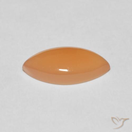 Piedra de Luna Naranja cantaloupe natural de 2.52 ct, Marquesa, Translúcido