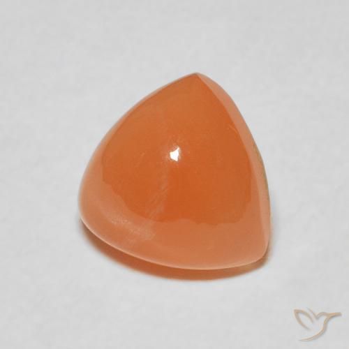 Piedra de Luna Naranja melocotón vívido natural de 1.93 ct, Trillón, Translúcido