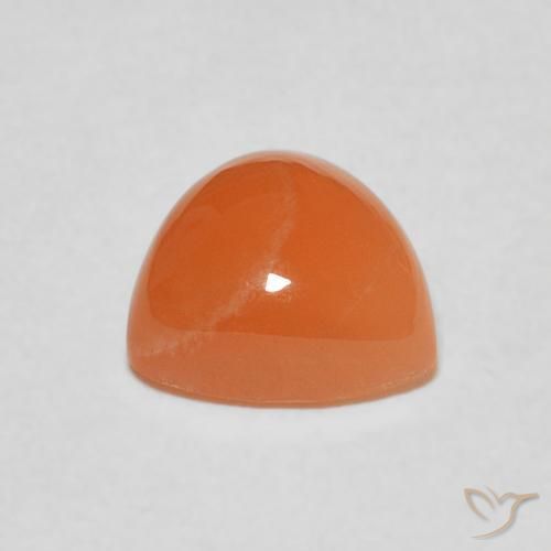 Piedra de Luna Naranja melocotón vívido natural de 1.93 ct, Trillón, Translúcido