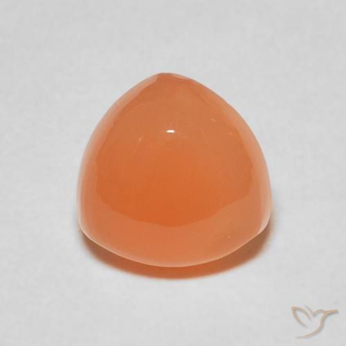 1.87ct Natural Naranja rojizo Piedra de Luna, Trillón, Translúcido
